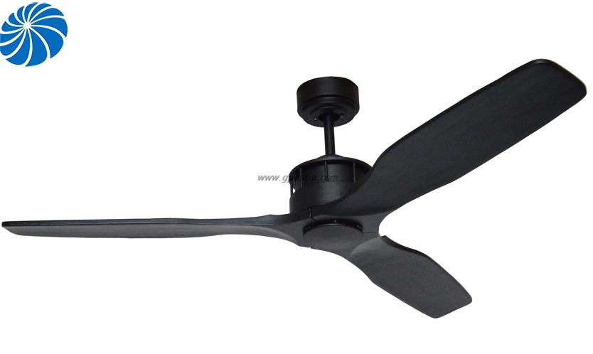 Simple 3 solid wood blade ceiling fan