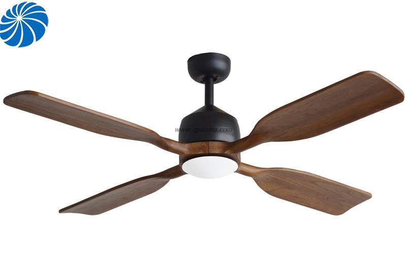 4 blade solid wood ceiling fan