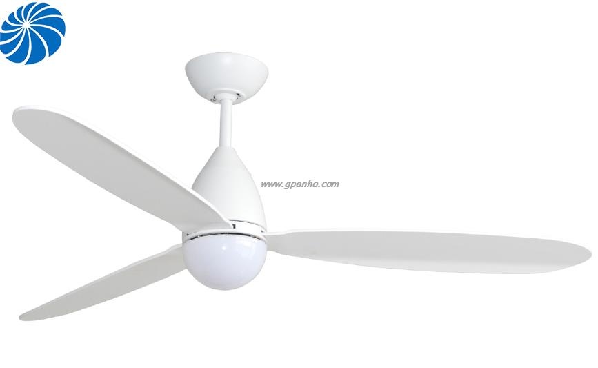 Nice design white plywood ceiling fan for hotel room