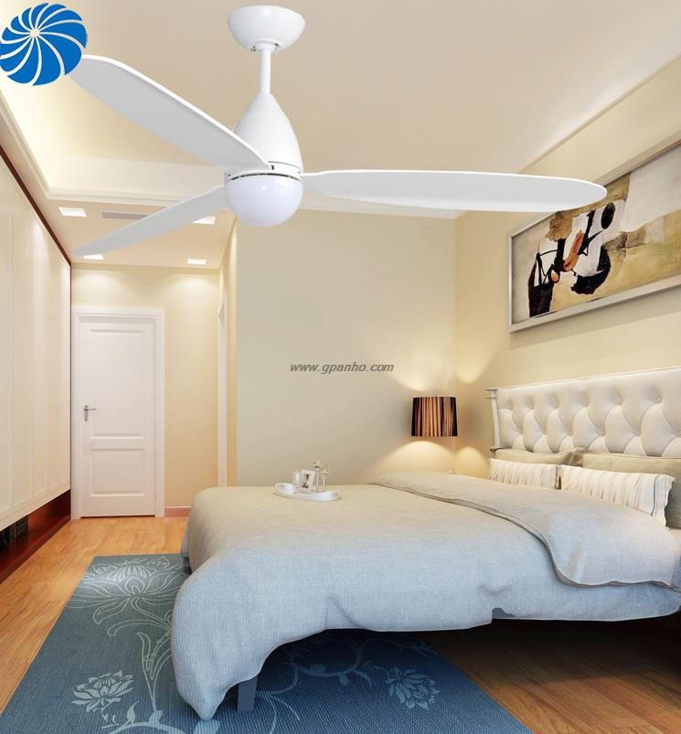 Nice design white plywood ceiling fan for hotel room