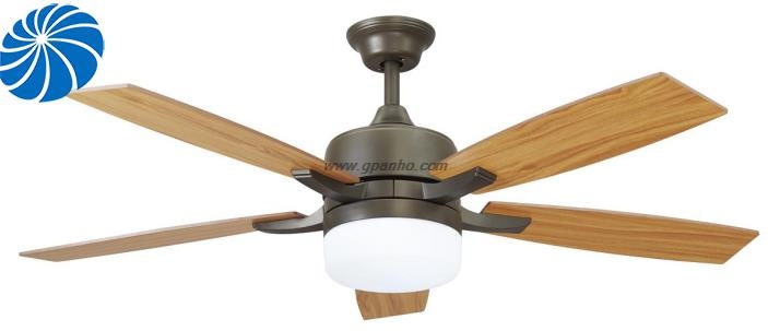 New natural wood color 5 plywood blade ceiling fan