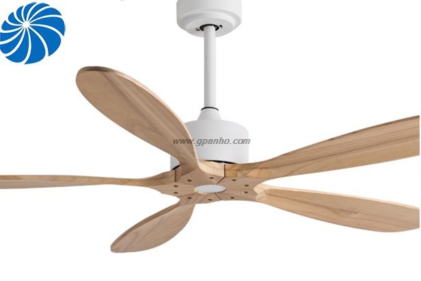 5 blade flower design solid wood ceiling fan