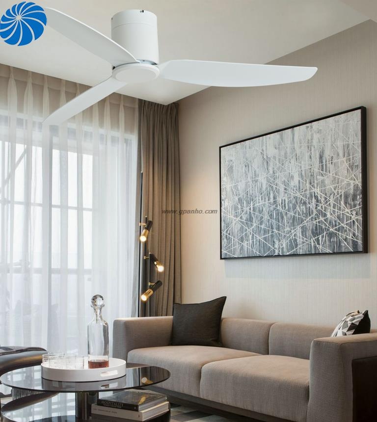 52 inch white low ceiling canopy fan