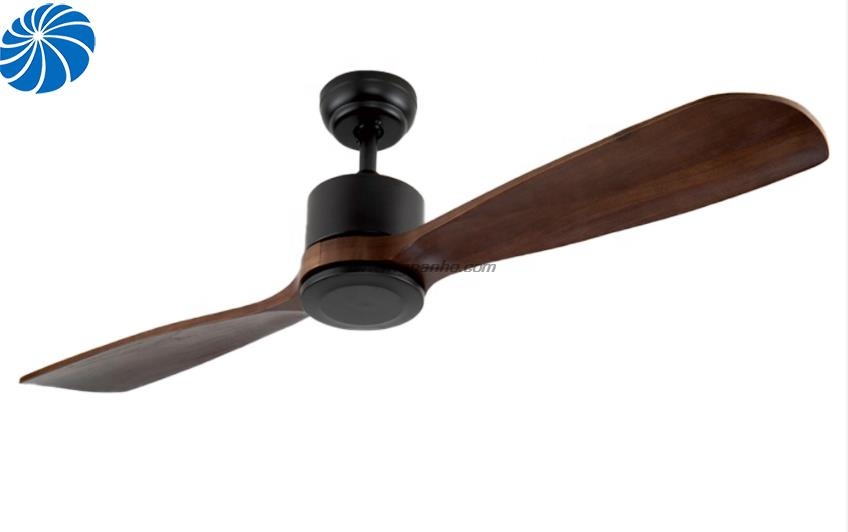 42/52 inch 2 solid wood blade ceiling fan light