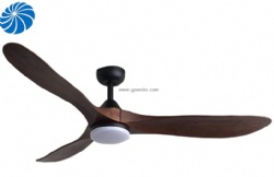 Solid wood blade ceiling fan