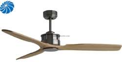 Simple 3 solid wood blade ceiling fan